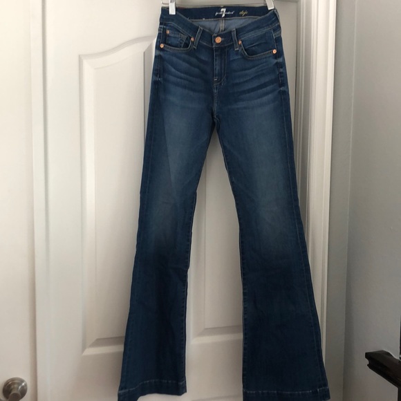7 For All Mankind- Designer Flared-leg Denim - Picture 1 of 1